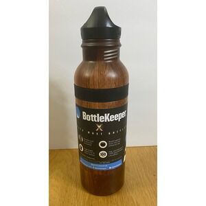 NEW Bottle Keeper Standard Maple 12oz Stainless Steel Insulated Bottlekeeper